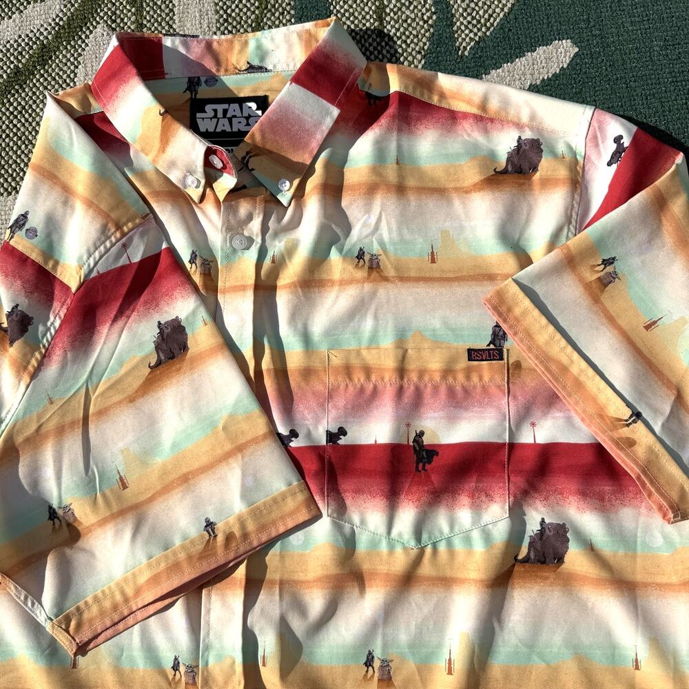 RSVLTS Star Wars Mandalorian Layers Shirt Mens 2XL Grogu KUNUFLEX